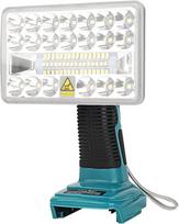 Darbinis šviestuvas, skirtas Makita 18 V akumuliatoriui, 18 W 2000 Lm Led prožektorius, nešiojamas žibintas su 5 V 2.1 A Usb jungtimi garažui, dirbtuvėms, stovyklavimui ar statybų aikštelei