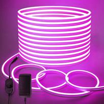 Elouycke neoninė led juosta 10 m, violetinė led juosta, pritemdoma, vandeniui atspari neoninė lemputė, silikoninė lanksti "pasidaryk pats" šviesos juosta žaidimams, barui, miegamajam, vidui, laukui, vakarėlių dekoravimui