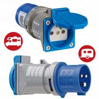 Universalus adapteris lizdas kemperio priekabai 230v Ip44 Cee 230v/16a
