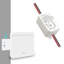 Tedeligo belaidis jungiklio šviesos rinkinys, mobilusis belaidis nuotolinio valdymo jungiklis Ac220v 230v 10a relės imtuvas lengvam montavimui lempai 100m valdymo diapazonas