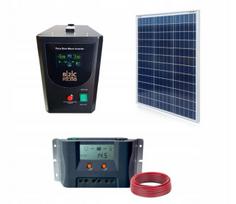 Saulės kolektorių rinkinys 140w kemperiui, priekabai, inverteris 800w