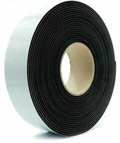 Lipni Epdm sandarinimo juosta, tanki, 3 mm storio, 100 mm x 5 m, juodos spalvos putos