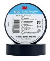 3m Temflex™ vinilinė izoliacinė juosta 165 juoda 19 mm x 25 m (10 ritinių)