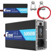 Profesionalus sinusinis keitiklis 5000w 12v/24v dc/ac maitinimo šaltinis