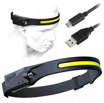 Galingas led žibintas ant galvos, sportinis prožektorius 500lm usb-c