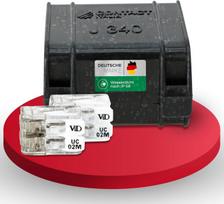 Heidemann Iso Flex 30473 gelinė dėžutė su 2 jungiamaisiais gnybtais (užpildyta geliu, įtampai iki 450 V, skerspjūviui 0,2–2,5 mm², 1 vnt.)