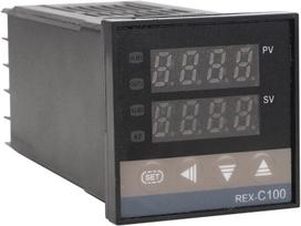 Rex-c100 pid temperatūros reguliatorius, skaitmeninis intelektualus termostatas su 40a ssr relės tipo k termopora, skirta elektros energijos chemijos pramonės laikymo talpoms