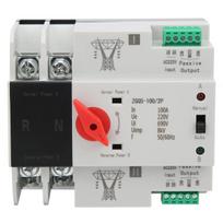 Avarinio maitinimo tinklo jungiklis, 220 V dvigubos galios automatinis perjungimo jungiklis, automatinis perjungimo jungiklis, din bėgelio jungiklis, avarinis maitinimas, Zgq5-100/2p, nuolatinis 2 krypčių perdavimas