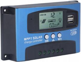 Saulės įkrovimo valdiklis akumuliatoriams 60a 12v 24v Mppt