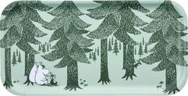 Muurla Serviravimo padėklas Muminki Forest 43 x 22 cm, žalias