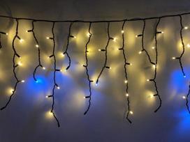 Žybsinti el. lauko girlianda VARVEKLIS, IP65 230-240V, 360LED 17W šiltai balta sujungiama, 7,1xh0,7m