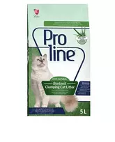 ProLine bentonitinis sušokantis kraikas katėms, alavijo kvapo, 5 l