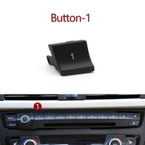 Automobilio prietaisų skydelio radijo CD grotuvo skaitmeninių mygtukų jungiklių mygtukų dangtelio apdaila BMW M3 M4 F20 F21 F22 F30 F32 F35 F34 F36 F45 F46 Button-11 black