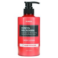 Kundal, Honey & Macadamia, Body Lotion, Baby Powder, 16.9 fl oz (500 ml) black
