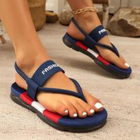 Summer The New Ladies Flip-Flops for Leisure Holiday Beach Toe-Clip Plus Size Flat Slippers for Women Designer Shoes Slippers 40 black