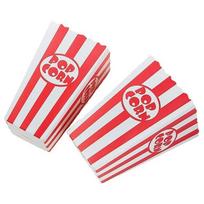 12pcs DIY Gifts Paper Popcorn Striped Bags Red White Striped Snack Containers  Birthday Party 12pcs