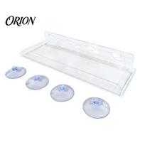 Vertical Garden Window Shelf Plant with Suction Cup And Protective Edge, Clear Acrylic Floating Sturdy No Drill Display Shelf, Wall Mounted 2pcs beige