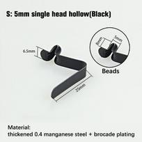 10Pc Snap Locking Kayak Paddle Spring Clip Tent Pole Single Button Awning Rowing 5-5.5mm gray