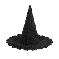 Megzta raganos kepurės dekoracija, Dovana One Size black