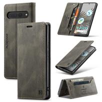 for Google Pixel 7 6 Pro Wallet Case, RFID Blocking Card Slot Stand Phone Case PU Leather Magnetic Flip Cover for Pixel 6 Pro f Google Pixel 6 Pro gray