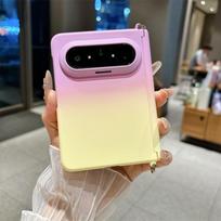 Huawei Pura X Max Gradient Phone Case with Wrist Strap and Stand - Drop-Proof and Anti-Lost Design Pura X Max black
