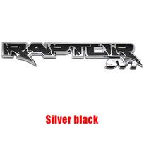 RAPTOR Emblem Sticker ABS 3D Car Sticker Plastic Logo Badge For Ford Fusion Focus Mk2 Fiesta Mk3 Mondeo Mk4 Ranger Kuga Mk7 Max Ford black
