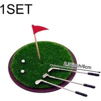 Golf Grassland Model Miniature Golf Playset House Accessories for Table Micro Garden Train Railway Building Decoration žalia