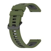22mm Silicone Strap For HUAWEI WATCH GT Runner/GT6 Pro/GT5 46MM/GT2/3 Pro/Ultimate 1/2 For Samsung Galaxy Watch Strap Sport Smart Wristbands Bracelet Universal 22mm width black