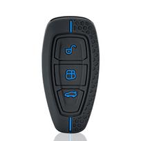 New Car Key Pack for Ford ST Line Fiesta Focus Mondeo Ecosport Kuga Edge Escape Metallic Silicone Car Key Fob Case Accessories black