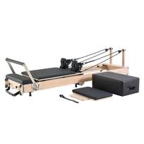 Foldable Pilates Reformer Wooden Pilates Machine Home Gym Equipment