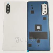 Glass For Sony Xperia 10 III Battery Cover Hard Back Lid Rear Door Shell Housing + Camera Lens + Adhesive