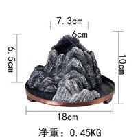 Wenzhu Succulent Basin Fortune Tree Bonsai Retro Rice Bamboo Indoor Good Raising Floating Island Suspended Iron Art Micro Landscape Basin black