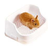 Jūrų kiaulytės kraiko dėklas Plastikinis Mažiems gyvūnams Apvalūs kampai Padėklas Tualetas Potty Trainer Hamsteriams Šinšiloms Mažiems gyvūnams green 36×24×15.5#1