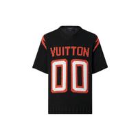 LOUIS VUITTON Chunky Intarsia Football T shirt 1A9SXH XS juoda