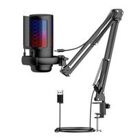 ME6S USB Gaming Microphone with Pop Filter & Stand, 85dB High Signal-to-Noise Ratio Standard size