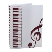 Laikymo aplankas Fortepijono natos Juostos failų saugykla Muzikos saugyklos aplankas Muzikos knygų aplankai 40 Sheets Of 80 Pages juoda
