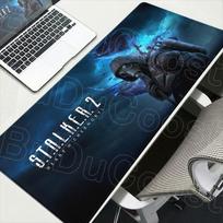 Hot Game Stalker 2 Rubber Non-slip Mousepad Large Computer Gamer FPS Speed Keyboard Deskmat XXL HD Printing Laptop Office Carpet 30cmx60cm(11.8x23.6inch) black