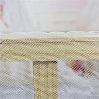 Kūdikio lovelės tinklelis nuo uodų, tinklelis kupolas, užuolaidų tinklelis kūdikių lovytei, lovytei, baldakimas beige