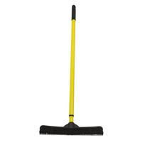 Telescopic Rubber Broom Pet Hair Remover with Squeegee Natural Bristles Carpets Rugs and Hardwood Floors Cleaning United States yellow