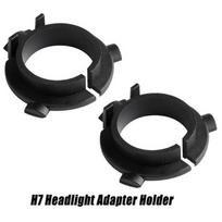 2 vnt. H7 LED žibintų pagrindo adapteris Automobilio LED spaustukas Laikiklis Lizdai Adapteris black