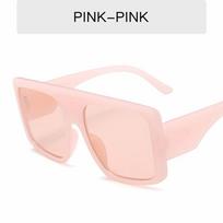 Newest Big Frame Oversized Sunglasses Women Luxury Brand Large Flat Top Square Gradient Trendy Shades As Picture beige
