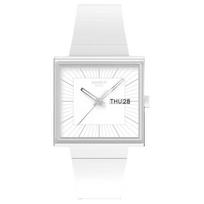 SWATCH Unisex White Watch SO34W700 SO34W700 White Dial white