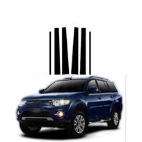 For Mitsubishi Montero Pajero Sport Nativa 2009 -2015 Polished Pillar Posts Car Window Trim Cover BC Column Stickers juoda