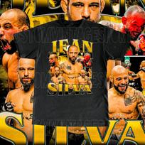Vintage Jean Silva Shirt - Custom Vintage Design High Quality Adult & Kids Sizes Fighting Nerds MMA Fan Gift 2XL multi