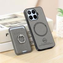 For Magsafe Ring Stand Phone Case for Xiaomi 17T 15T Pro 17T 5G 2In1 Detachable Wallet Leather with Card Holder Protective Cover Xiaomi 17T Pro gray