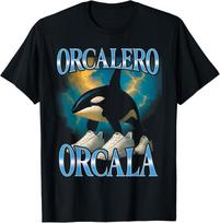 Orcalero Orcala Italian Brainrot Funny Bootleg Unisex T-Shirt S blue