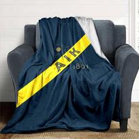AIK Football Print Flannel Blanket High Quality Warm Comfortable Cover for All Seasons Perfect for Gifts Home Decor 80cm x 120cm