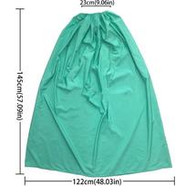 Full Body Sauna Suit Whole Body Fumigation Garment Detox Suit Detox Sauna Wrap  Home Use Cyan without frame