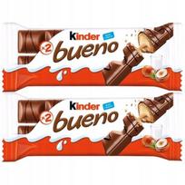 Kinder Bueno vaflis pieniniame šokolade, įdarytas pieniniu-riešutiniu įdaru 43 g (2 gabalėliai) x 2 vnt.