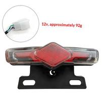 12V 36V 48V 60V LED elektrinio dviračio galinis žibintas su posūkio signalais E-dviratis Kasdienis saugumas D09 36-60V